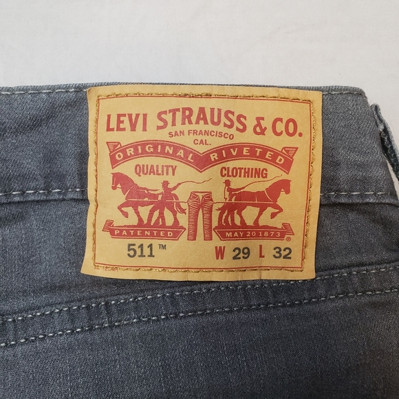 Levi's 511 Slim Fit Grey Men's Jeans 👖 🤍 - Picture 2 of 7
